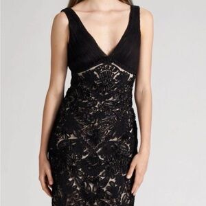 Elegant Black Lace Evening Dress Sue Wong size 2. New!!!!!!